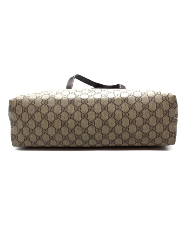 Shopper Gucci GG In Tela Plastificata ed Inserti In Pelle Marrone