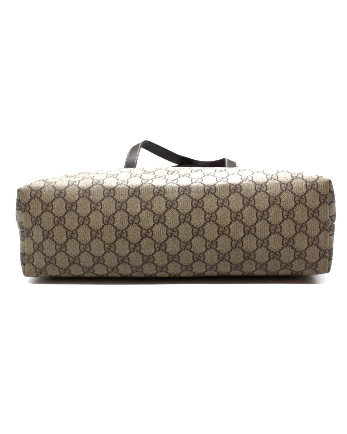 Shopper Gucci GG In Tela Plastificata ed Inserti In Pelle Marrone thumb