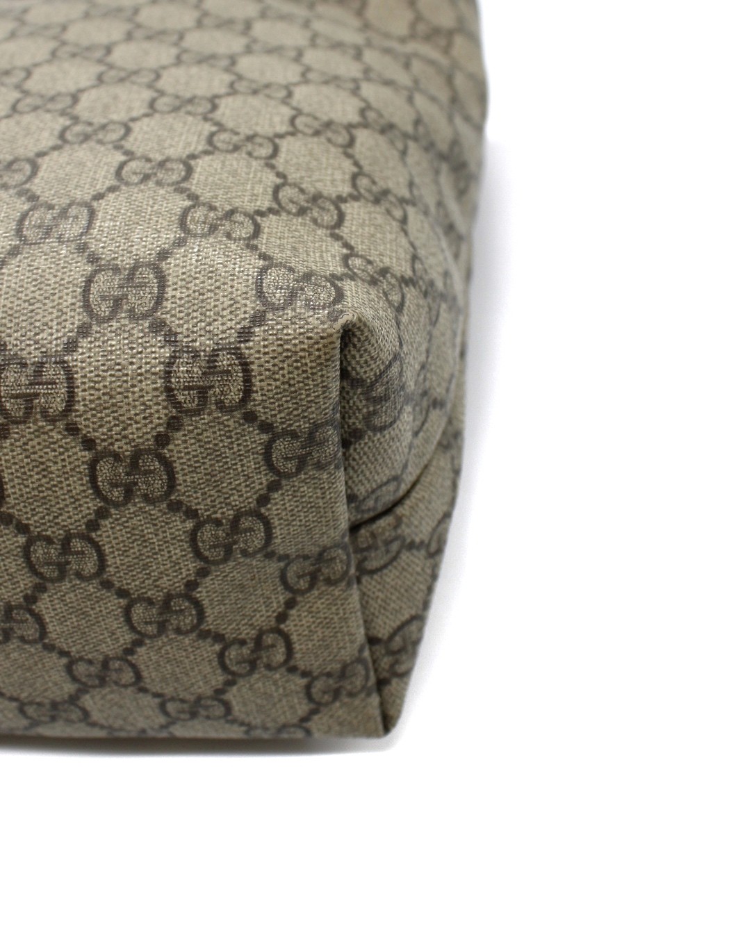 Shopper Gucci GG In Tela Plastificata ed Inserti In Pelle Marrone thumb
