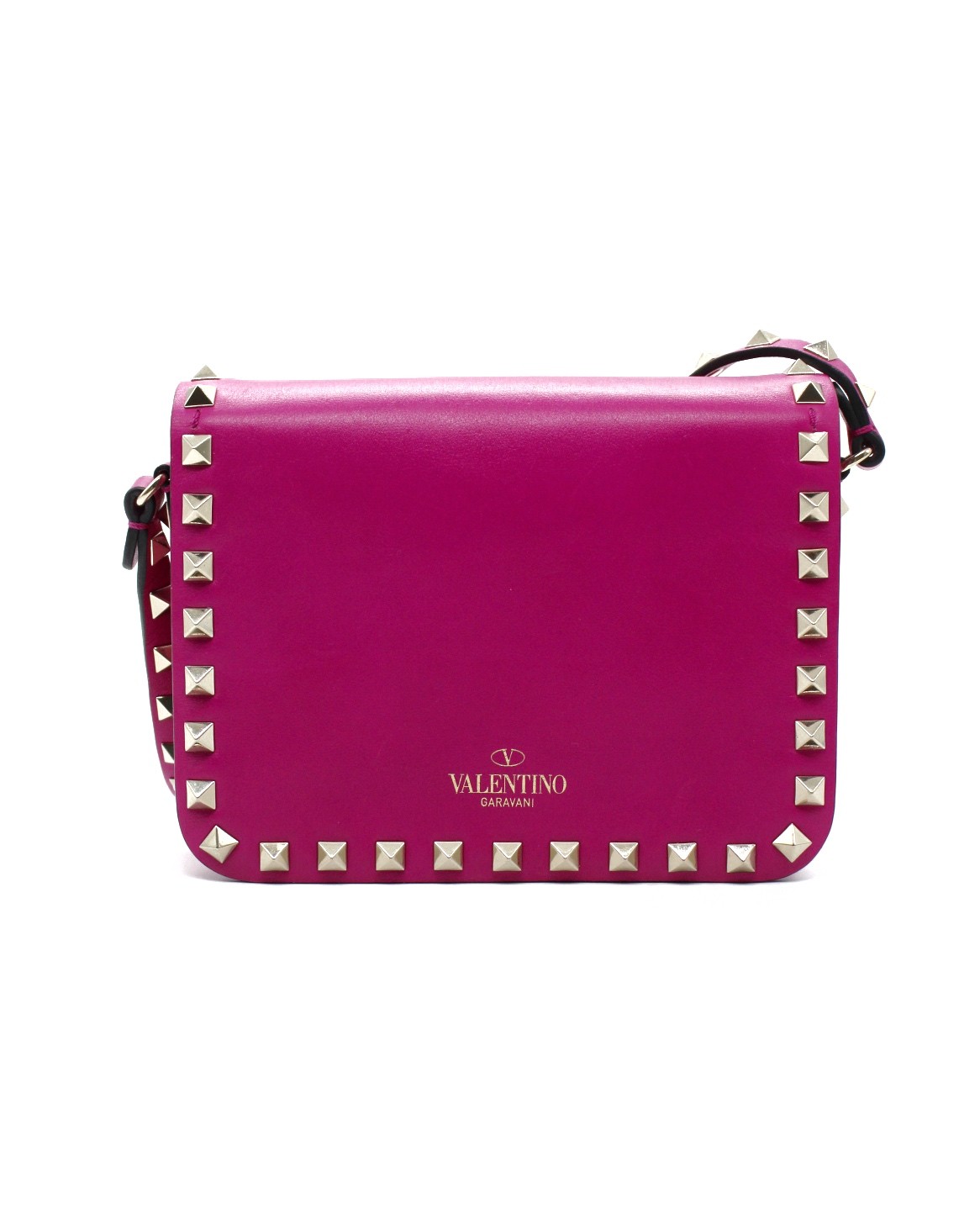 Tracolla Valentino Rockstud Fucsia Piccola thumb