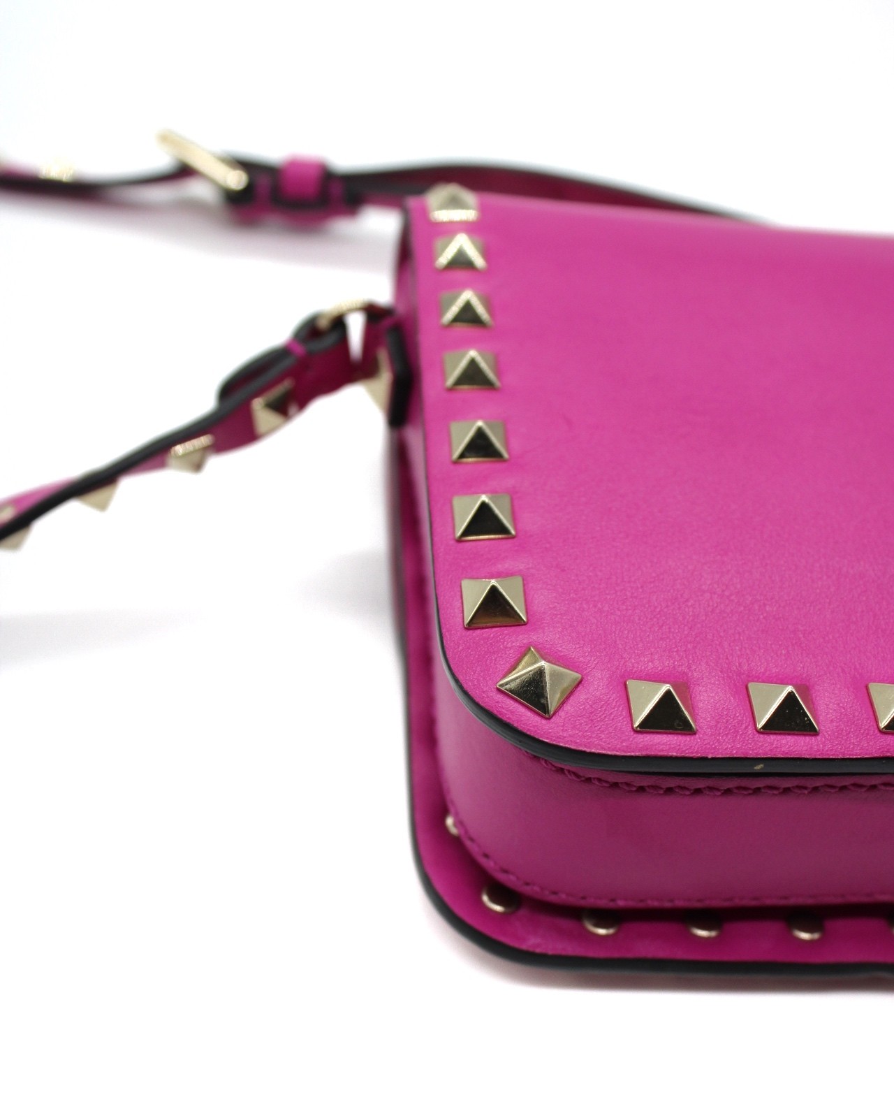 Tracolla Valentino Rockstud Fucsia Piccola thumb