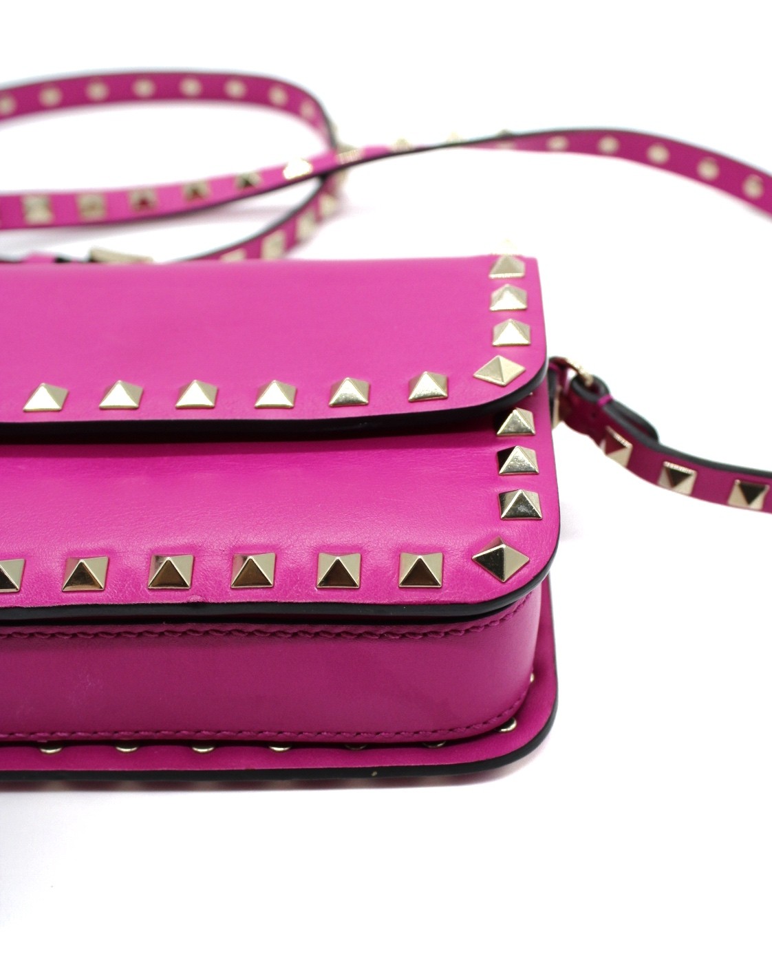 Tracolla Valentino Rockstud Fucsia Piccola thumb