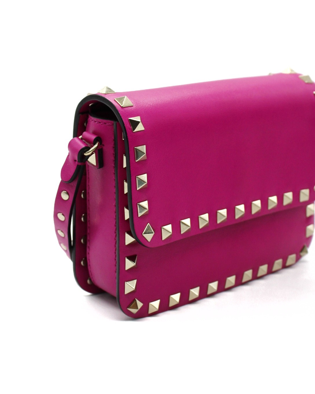 Tracolla Valentino Rockstud Fucsia Piccola thumb