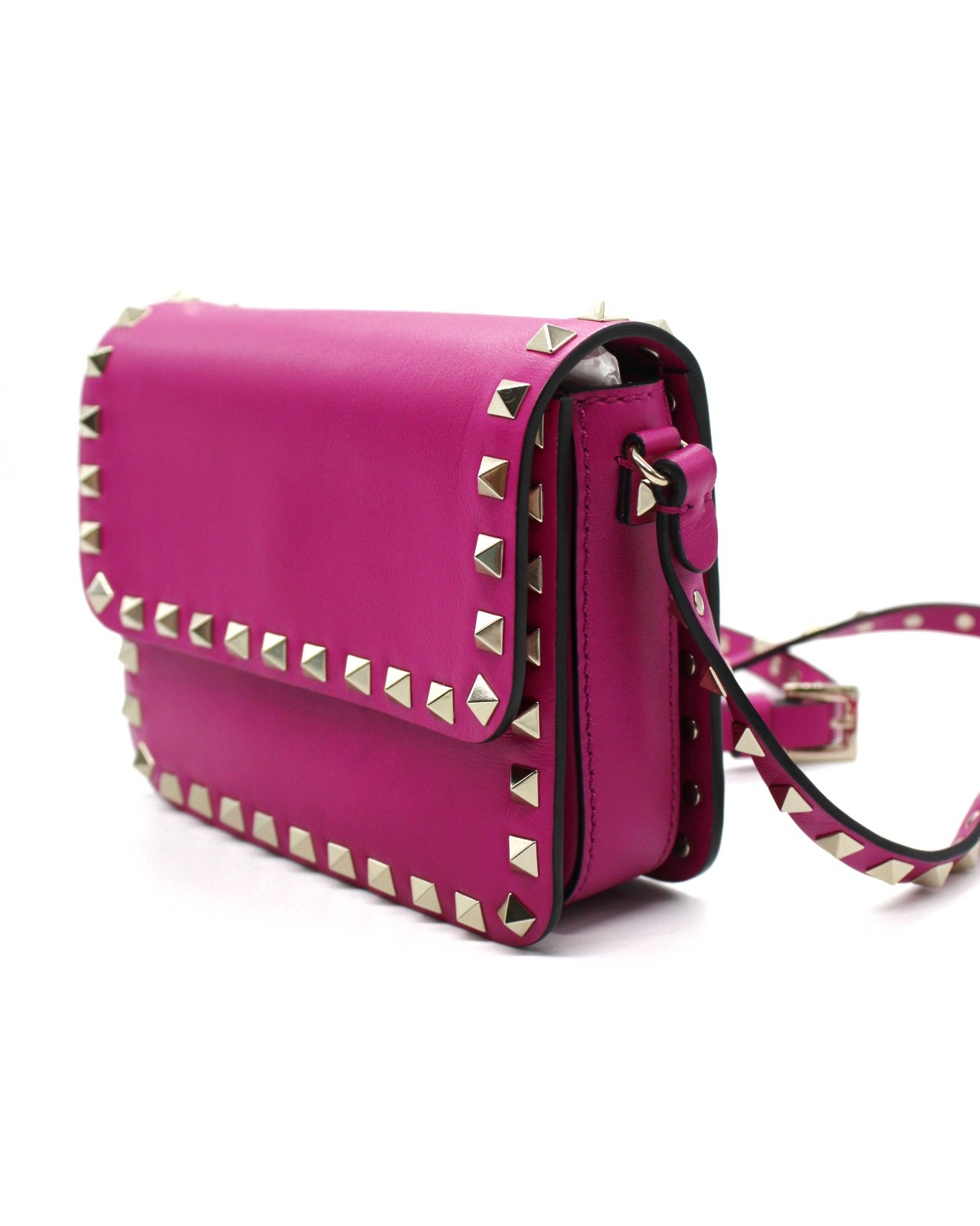 Tracolla Valentino Rockstud Fucsia Piccola thumb