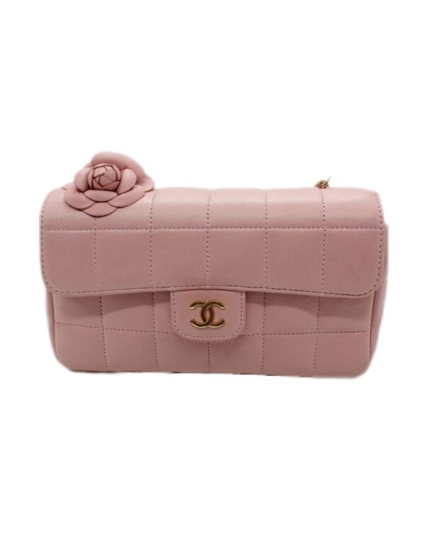 Borsa Chanel Pink Chocolate Bar Camelia