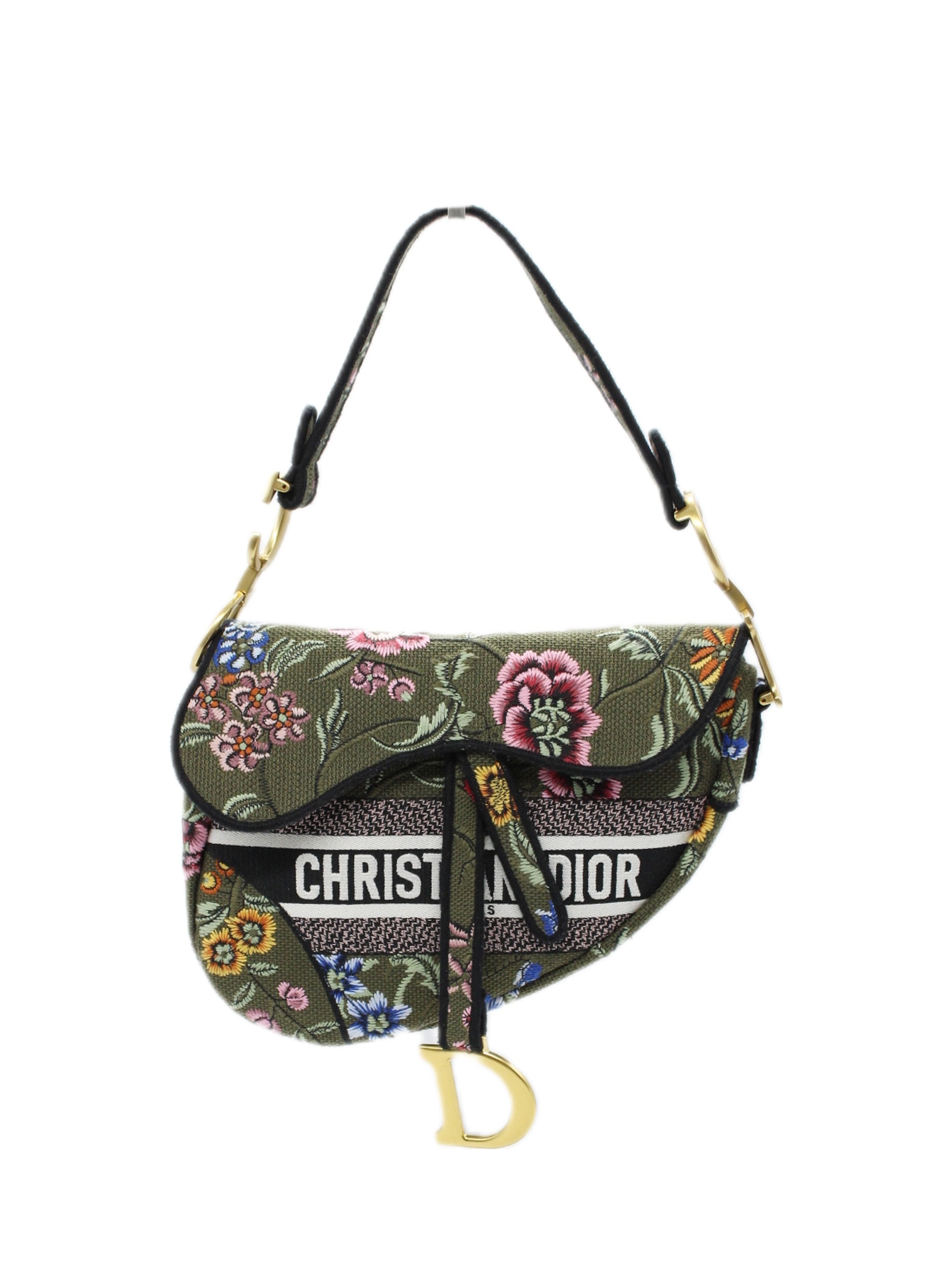 Borsa Dior Saddle stampa floreale thumb