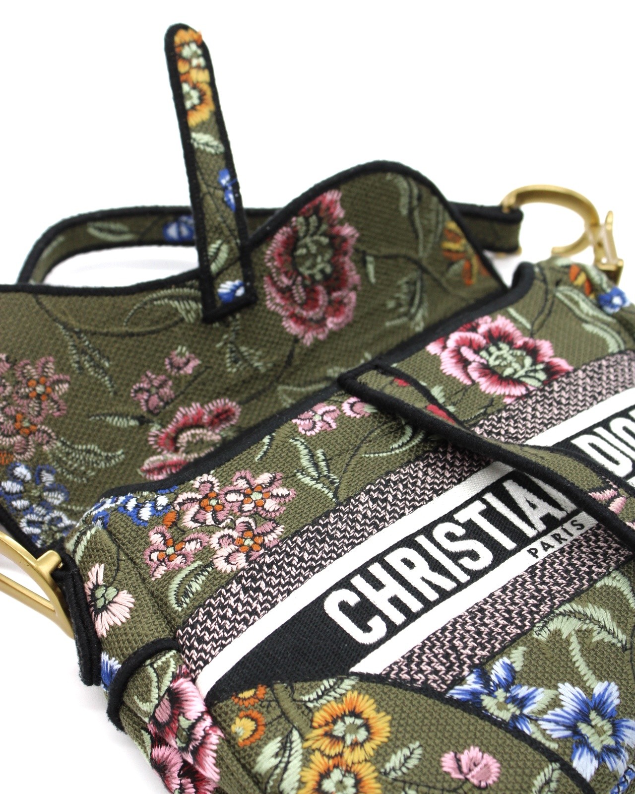 Borsa Dior Saddle stampa floreale thumb