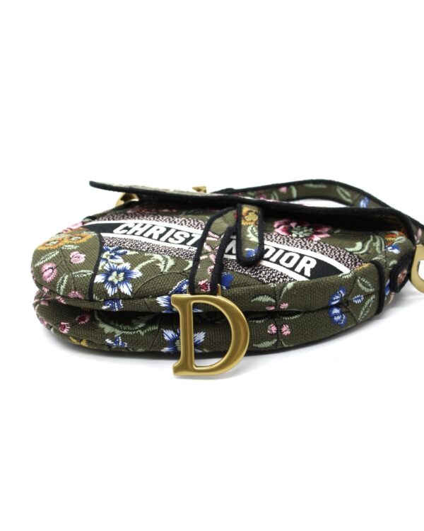 Borsa Dior Saddle stampa floreale