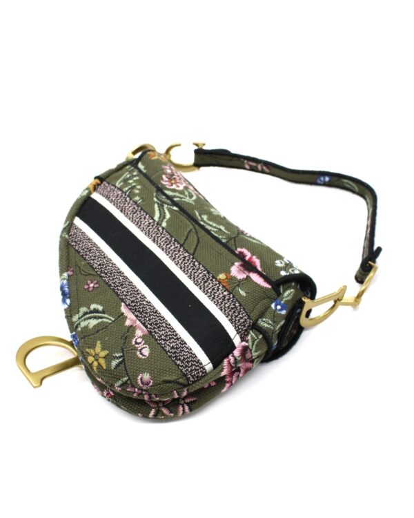 Borsa Dior Saddle stampa floreale