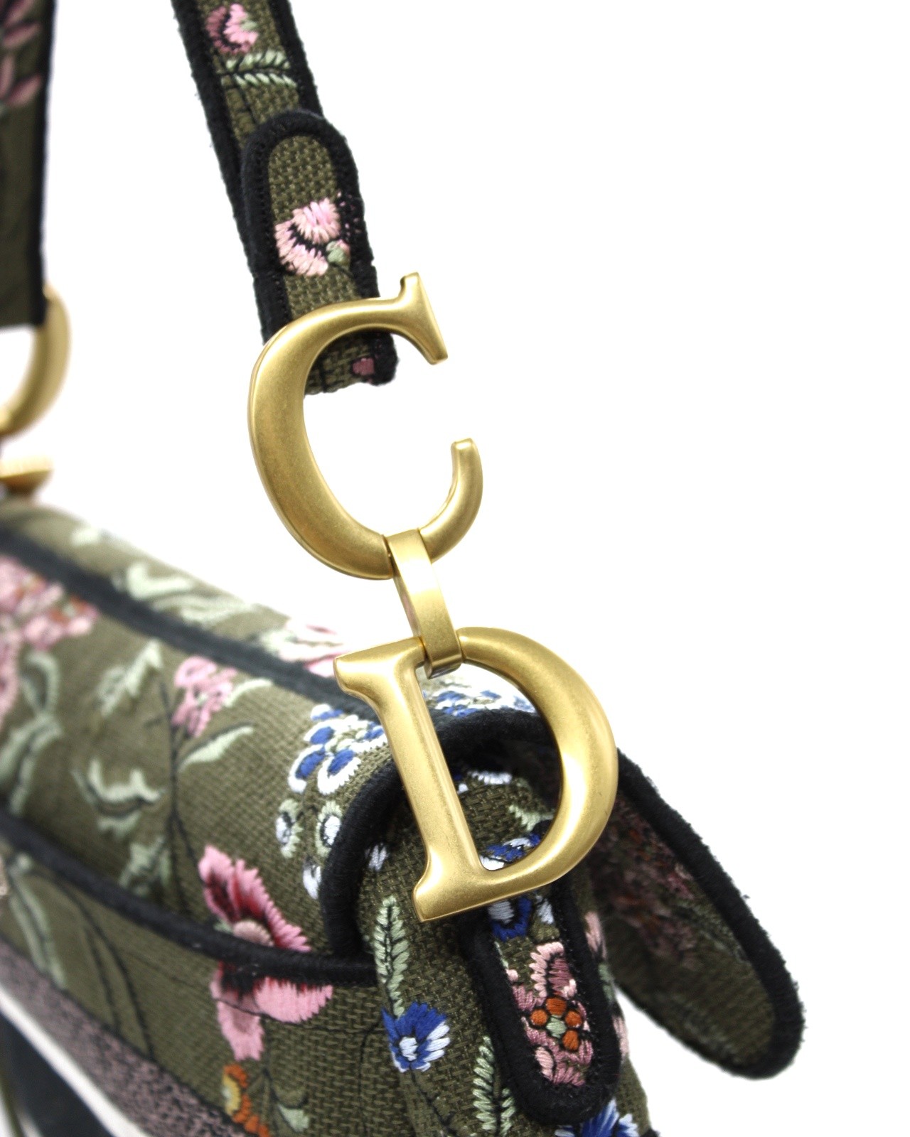 Borsa Dior Saddle stampa floreale thumb