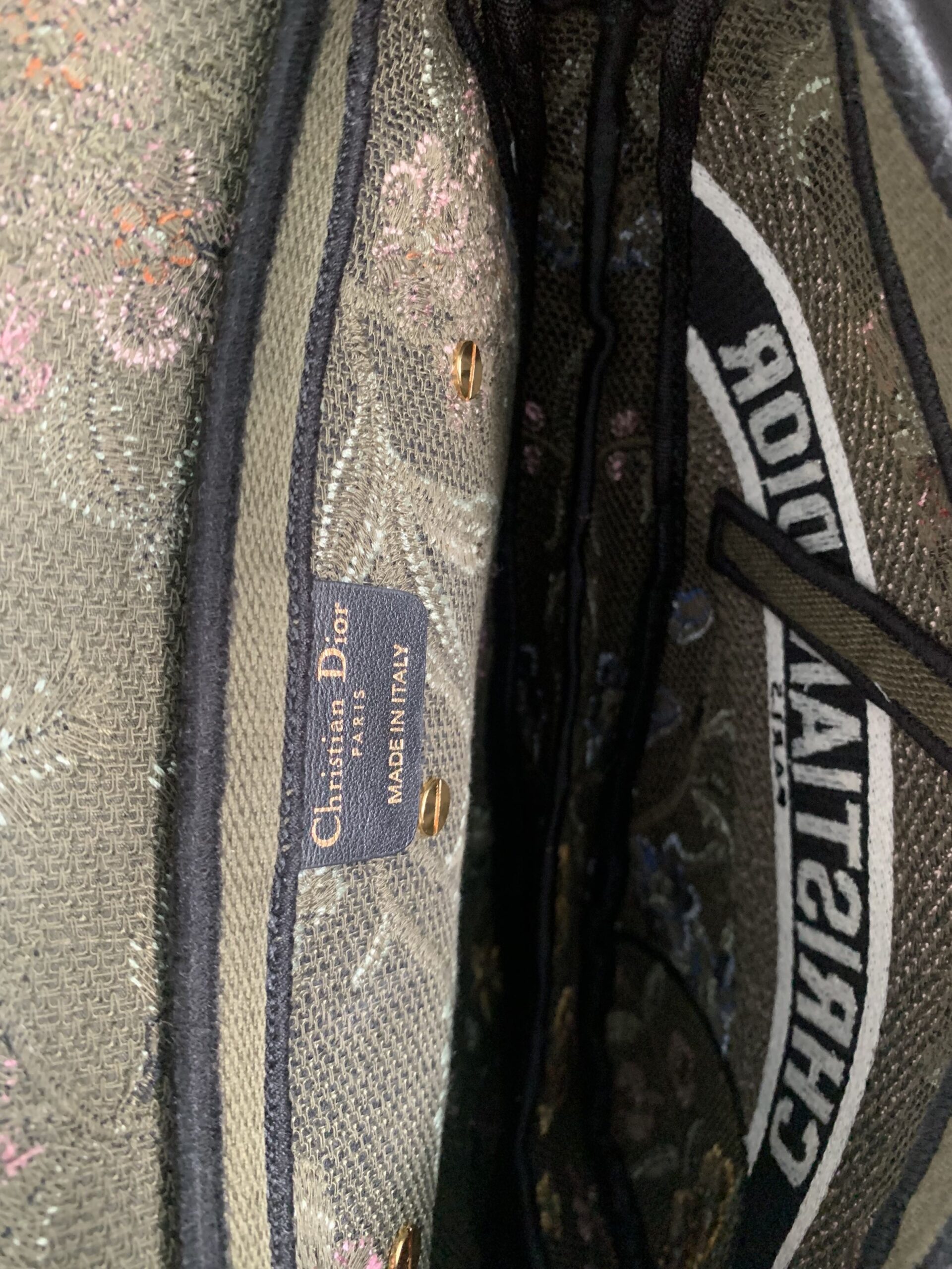 Borsa Dior Saddle stampa floreale thumb