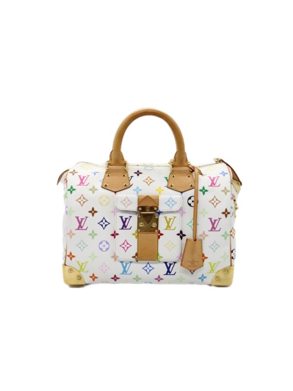 Speedy Louis Vuitton Multicolor White