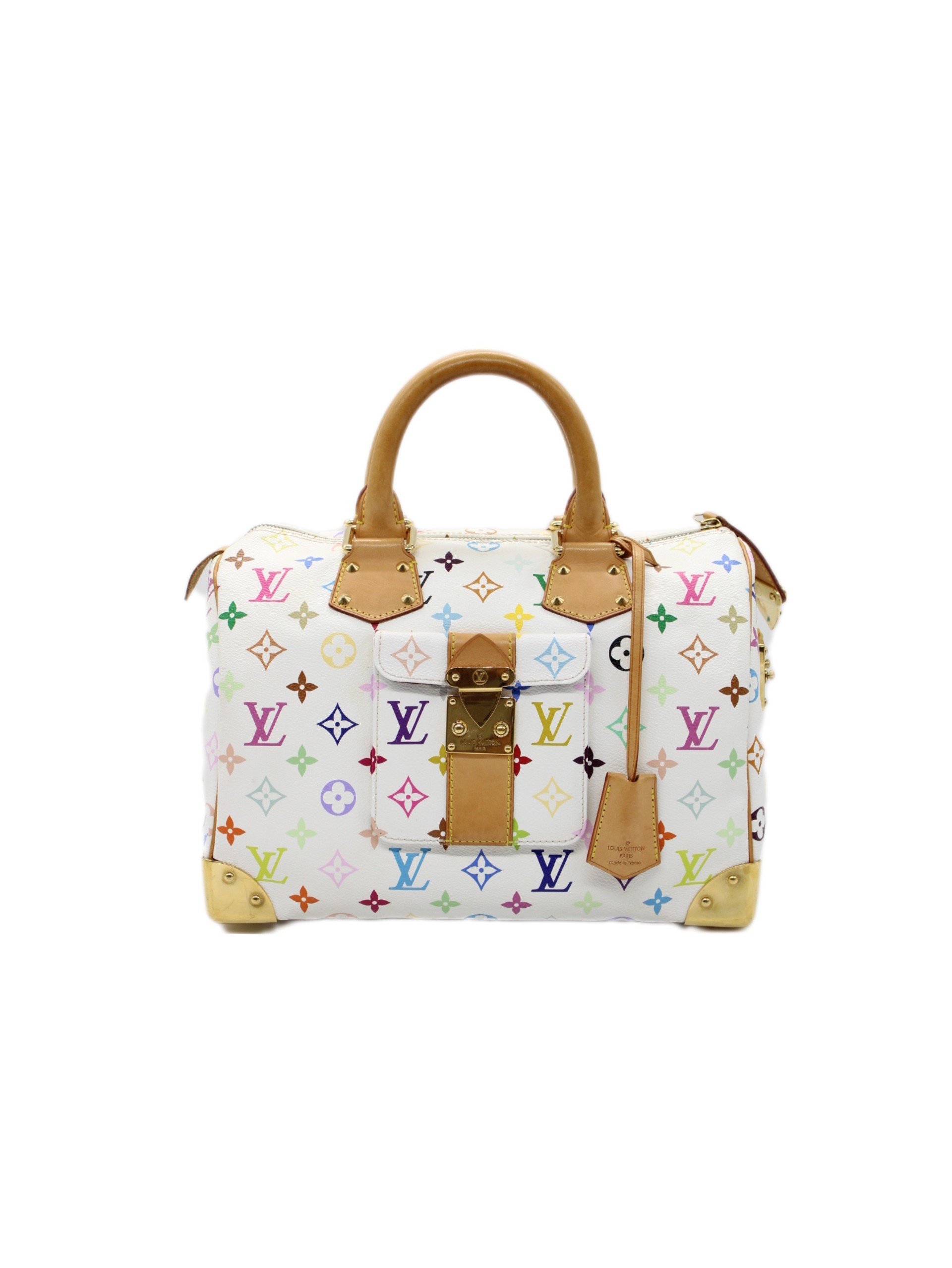 Speedy Louis Vuitton Multicolor White thumb