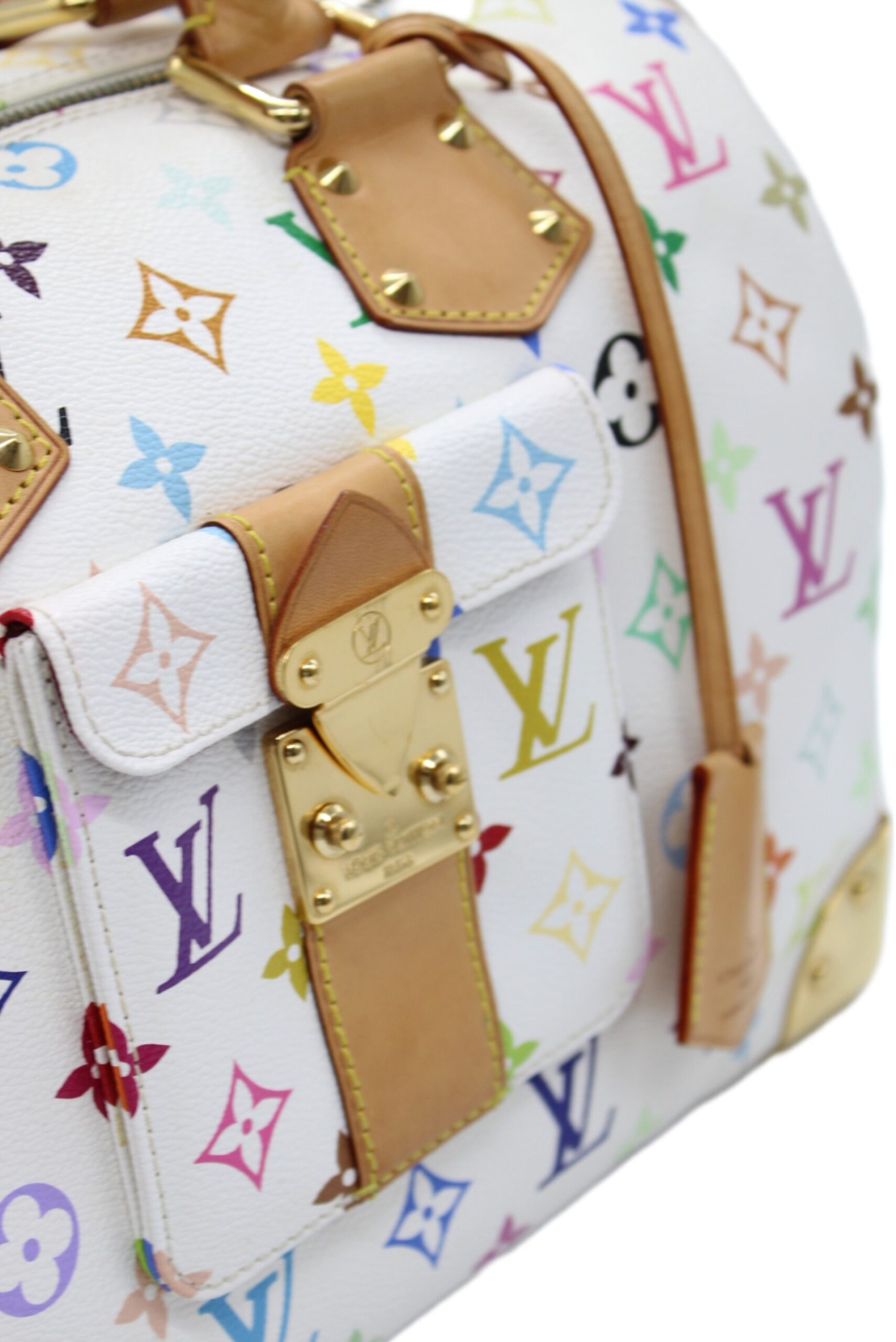 Speedy Louis Vuitton Multicolor White thumb