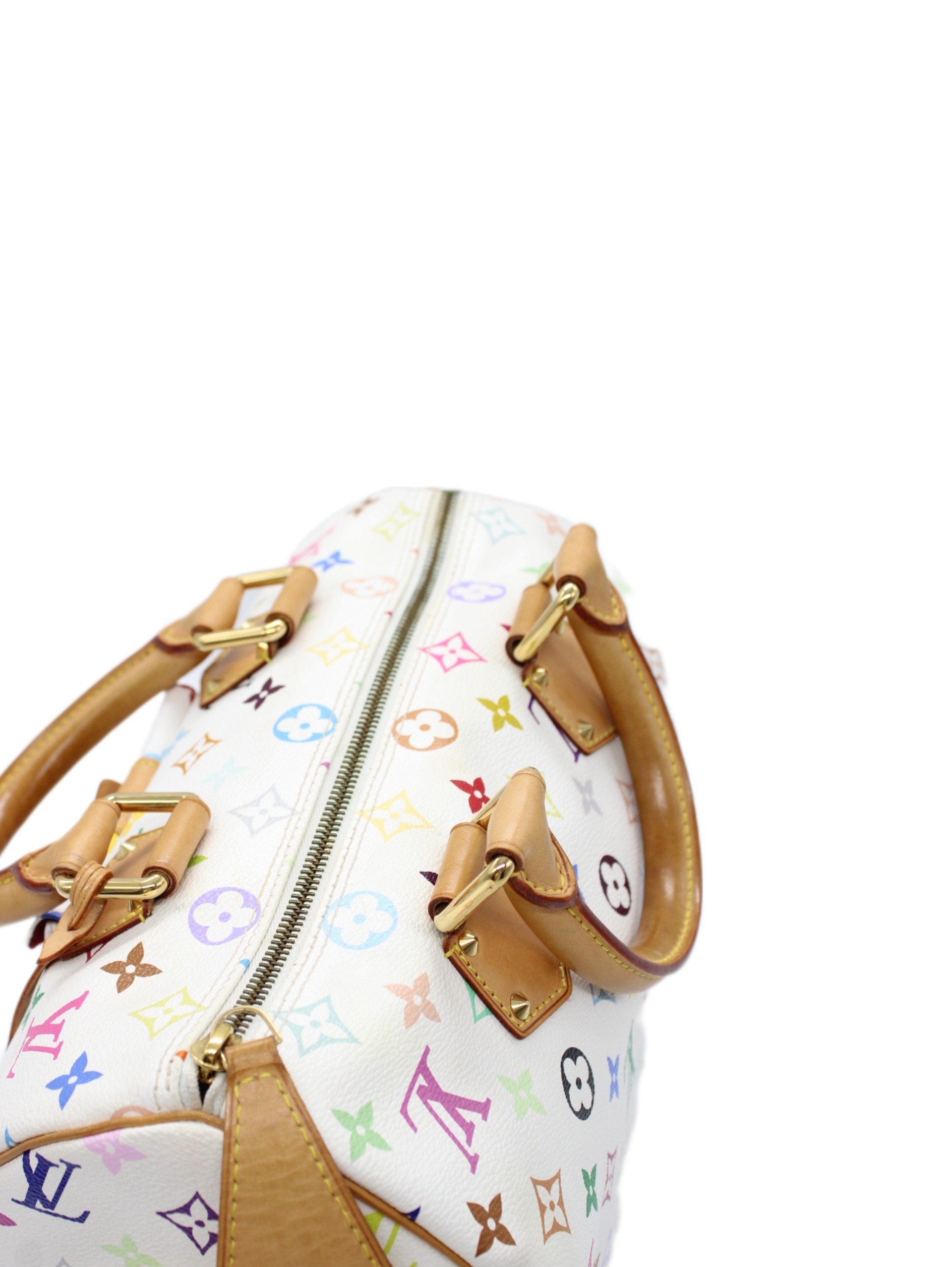 Speedy Louis Vuitton Multicolor White thumb