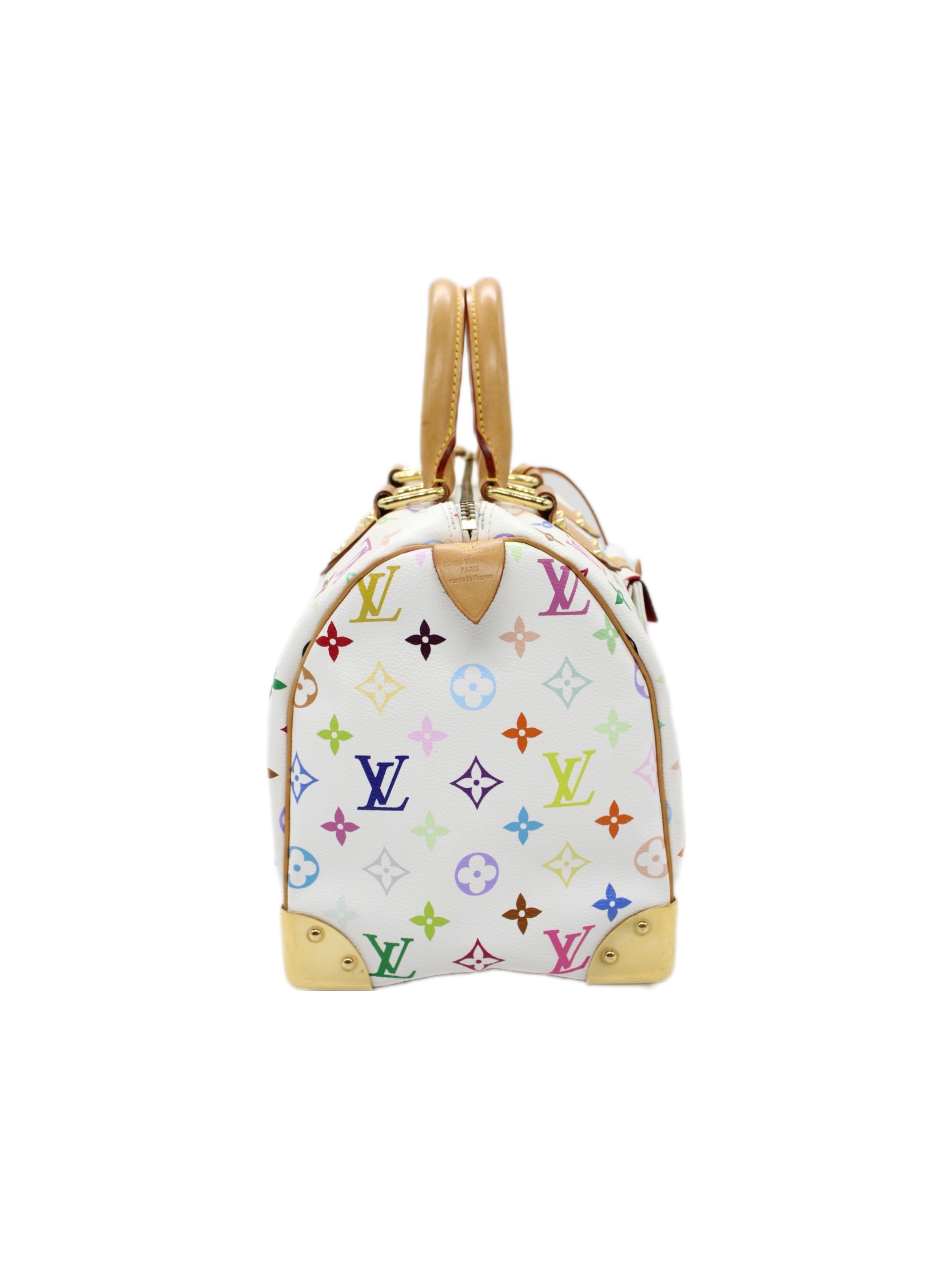 Speedy Louis Vuitton Multicolor White thumb