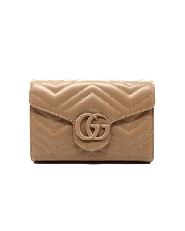Mini borsa Gucci GG marmont in pelle matelassé
