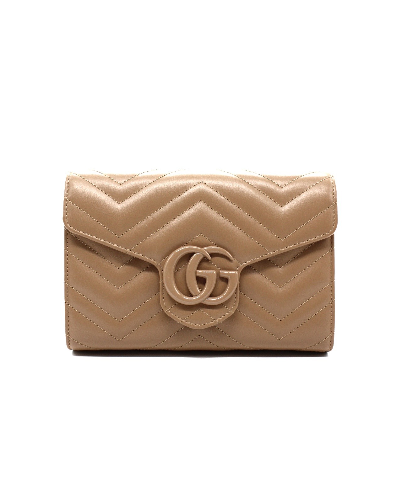 Mini borsa Gucci GG marmont in pelle matelassé thumb