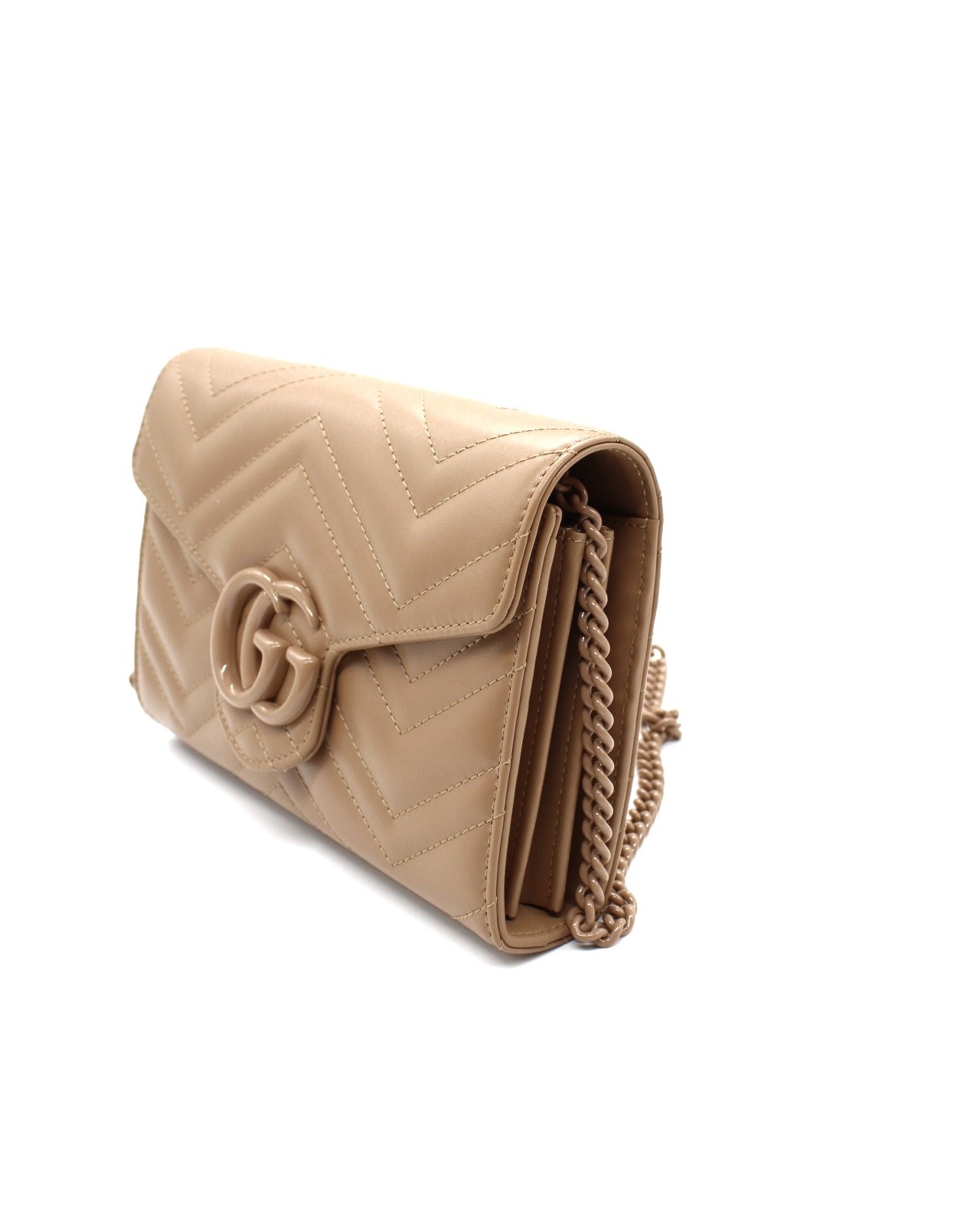 Mini borsa Gucci GG marmont in pelle matelassé thumb