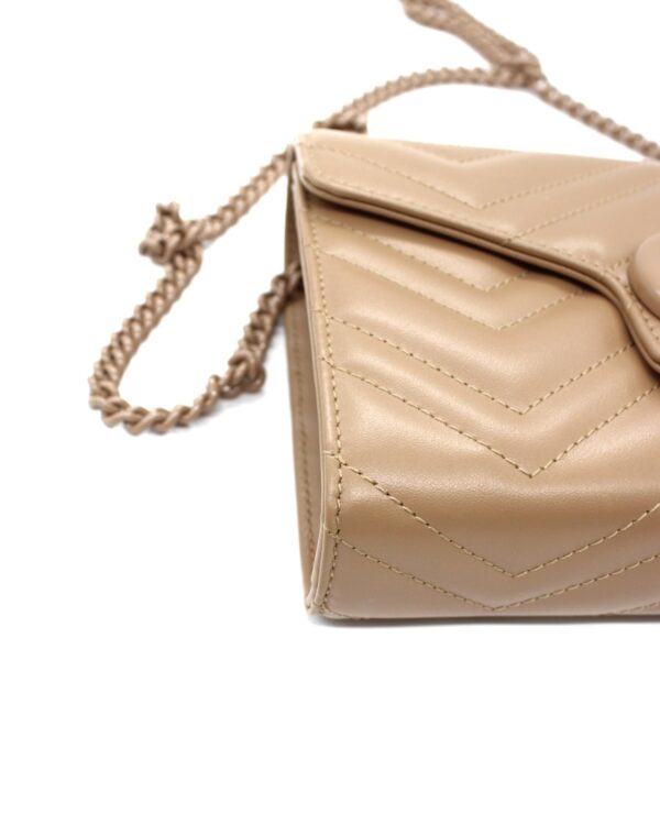 Mini borsa Gucci GG marmont in pelle matelassé