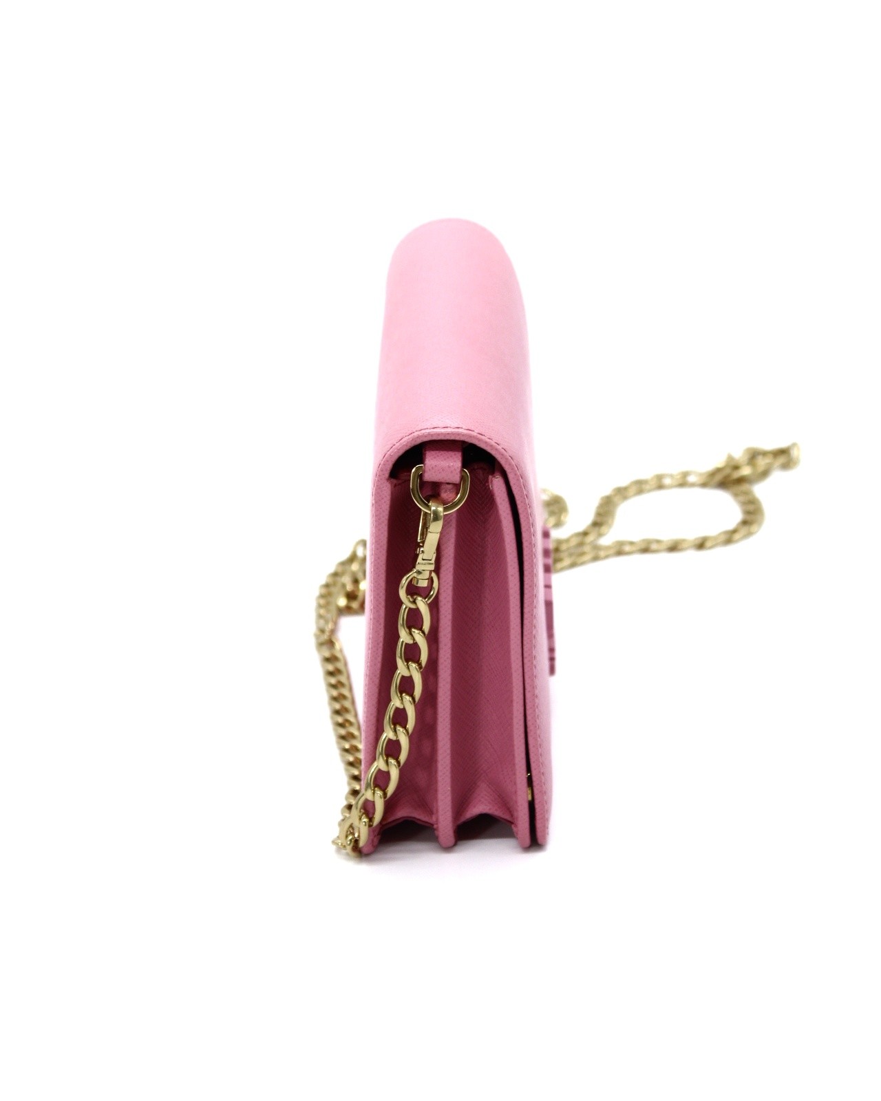 Tracolla Prada in pelle Saffiano con catena thumb