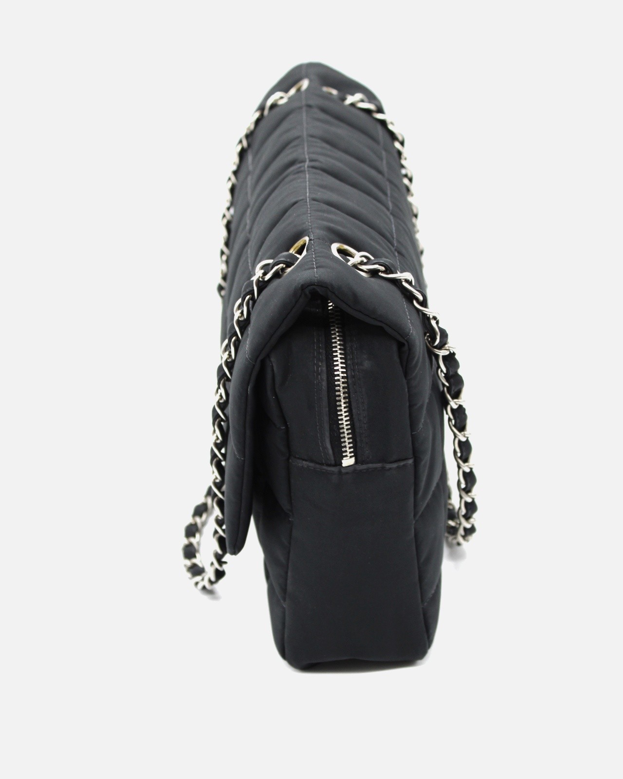 Borsa Chanel Chocolate Bar nera thumb