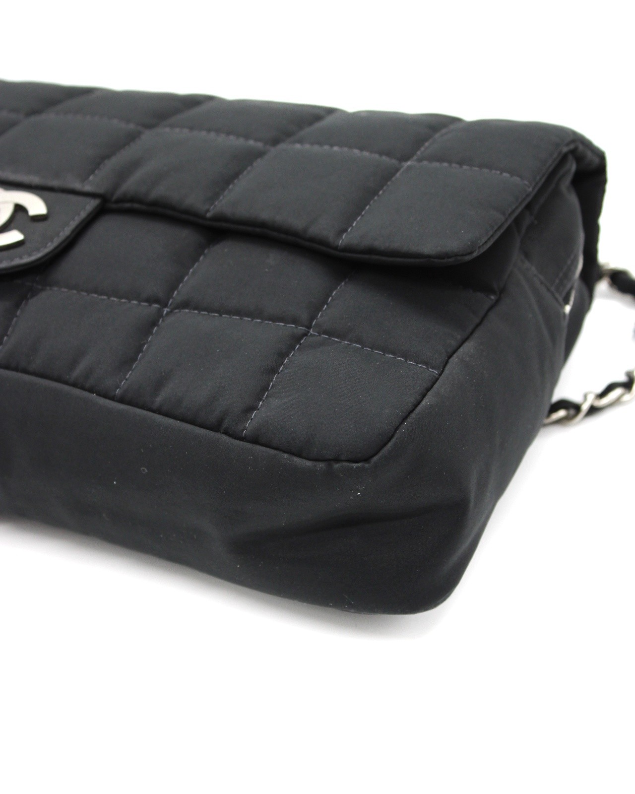 Borsa Chanel Chocolate Bar nera thumb