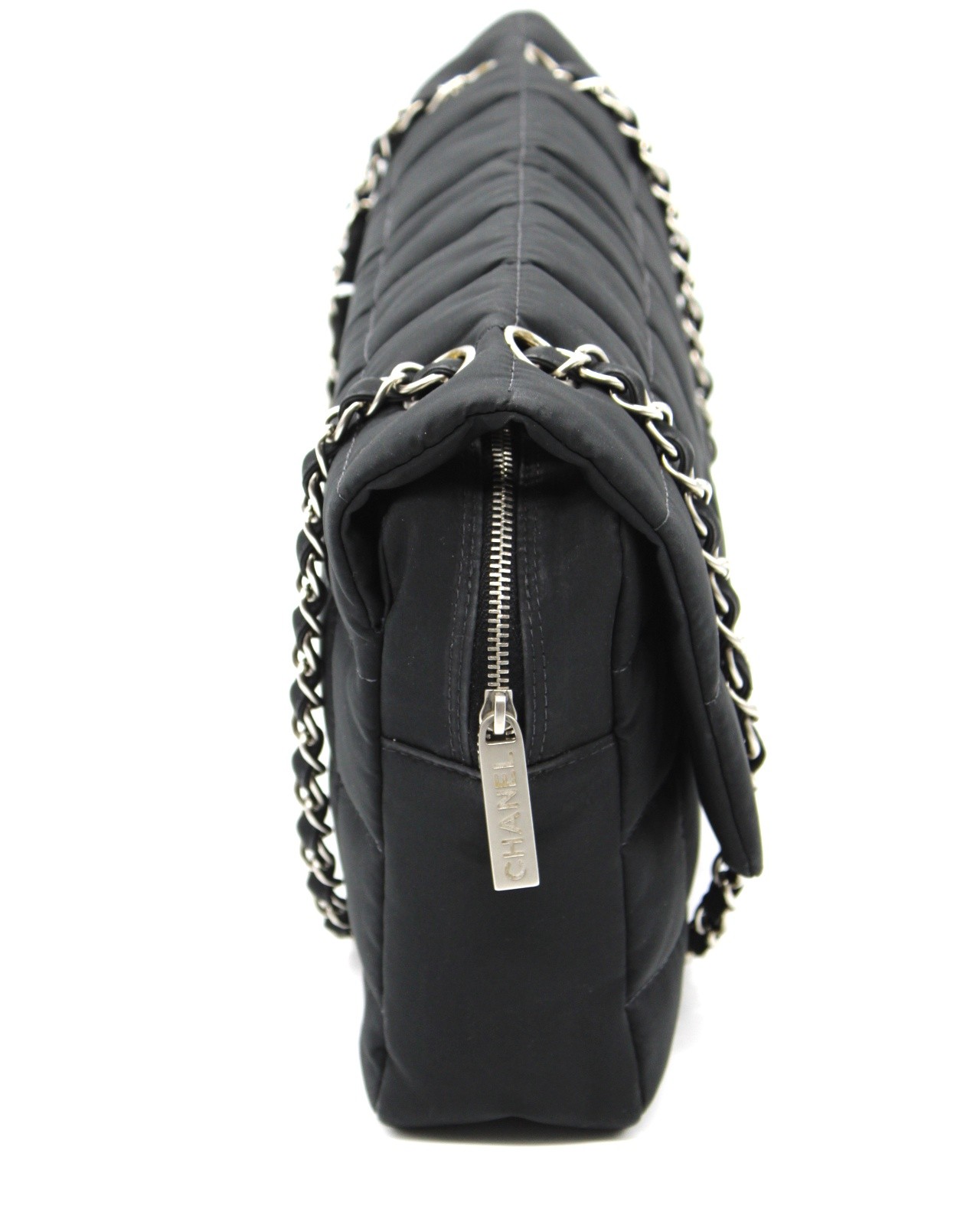 Borsa Chanel Chocolate Bar nera thumb