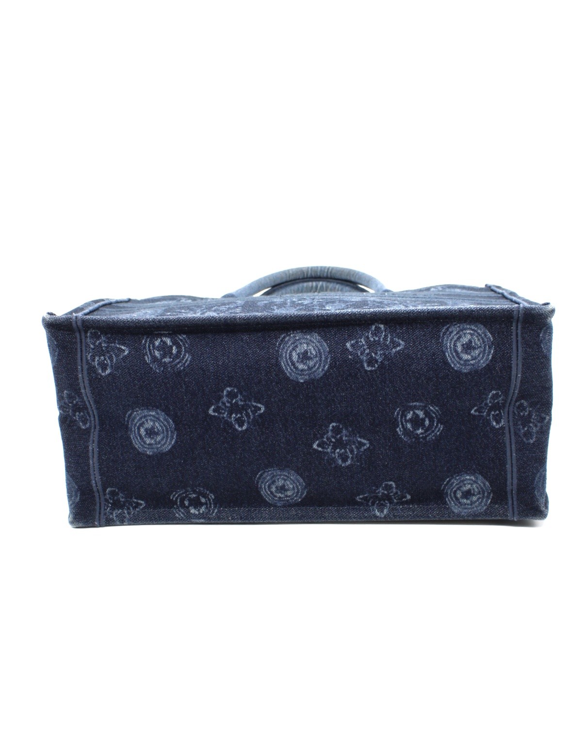 Borsa Dior Tote Book in denim blu media thumb