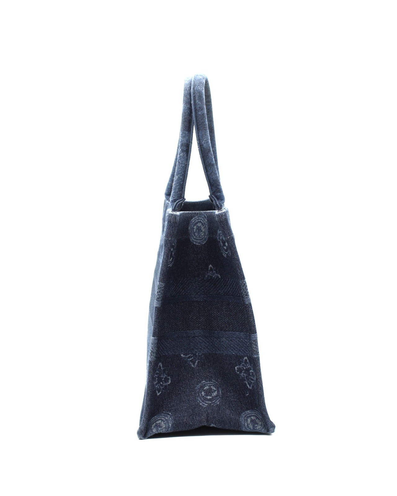 Borsa Dior Tote Book in denim blu media thumb