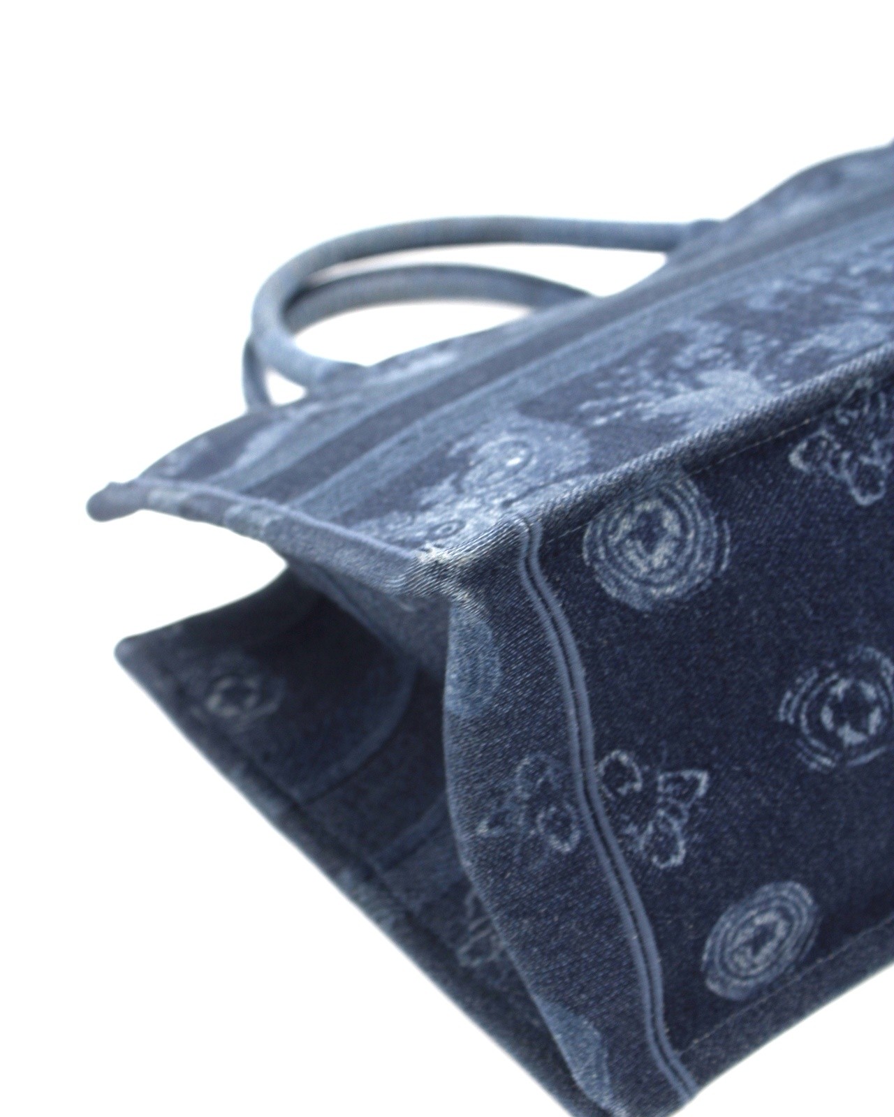 Borsa Dior Tote Book in denim blu media thumb
