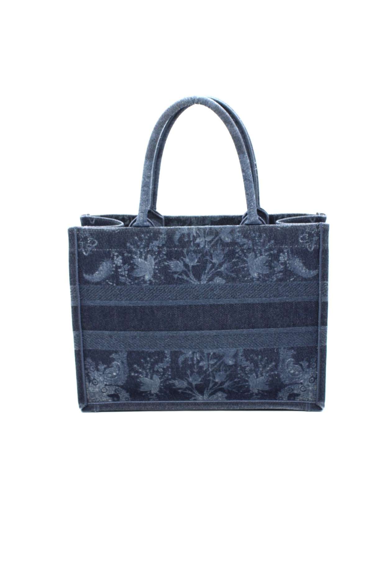Borsa Dior Tote Book in denim blu media thumb