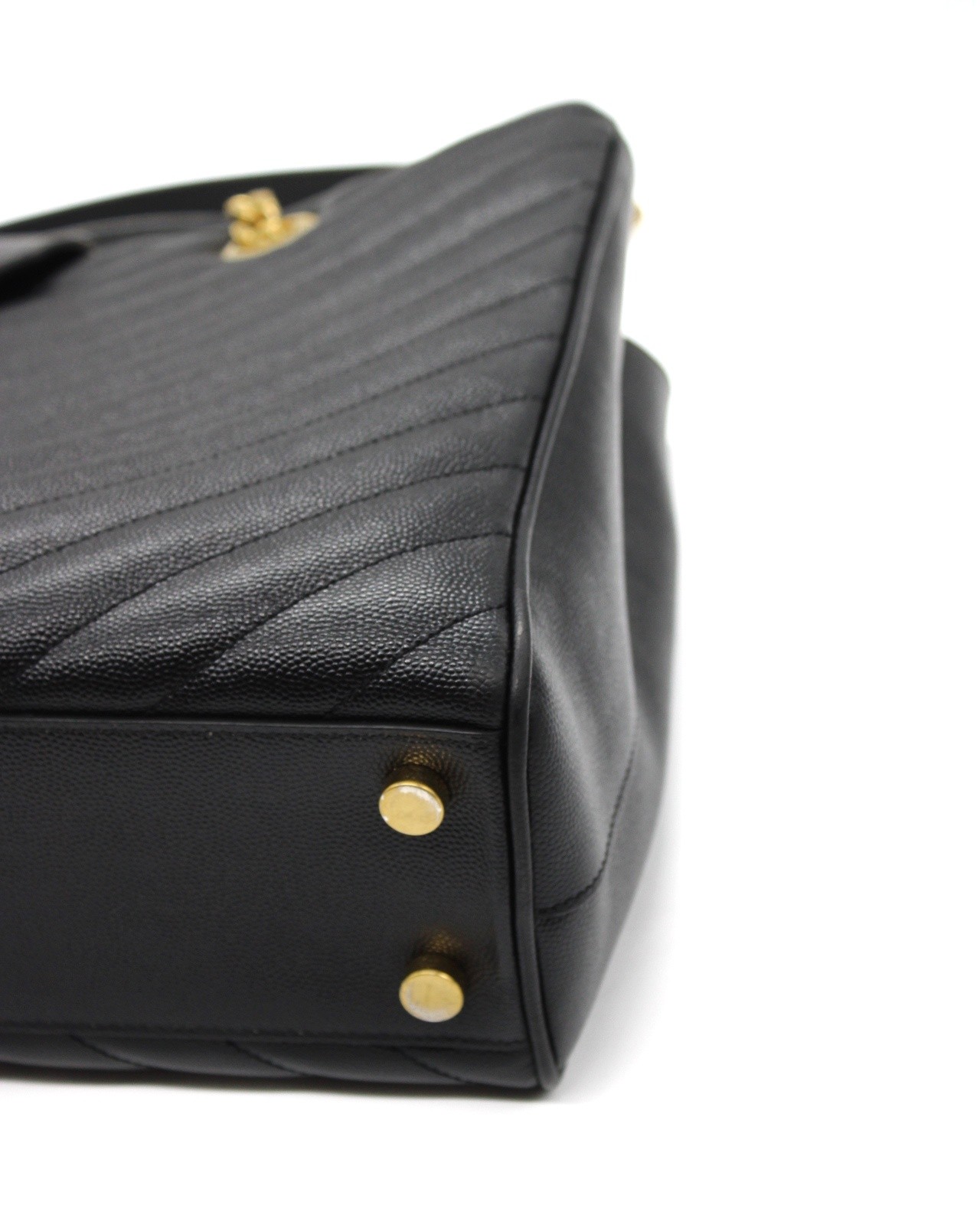 Borsa Saint Laurent tote Chevron thumb