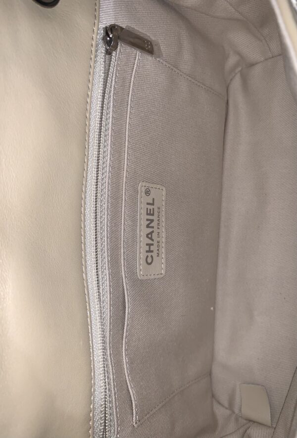 Borsa Chanel Wild Stitch in pelle beige