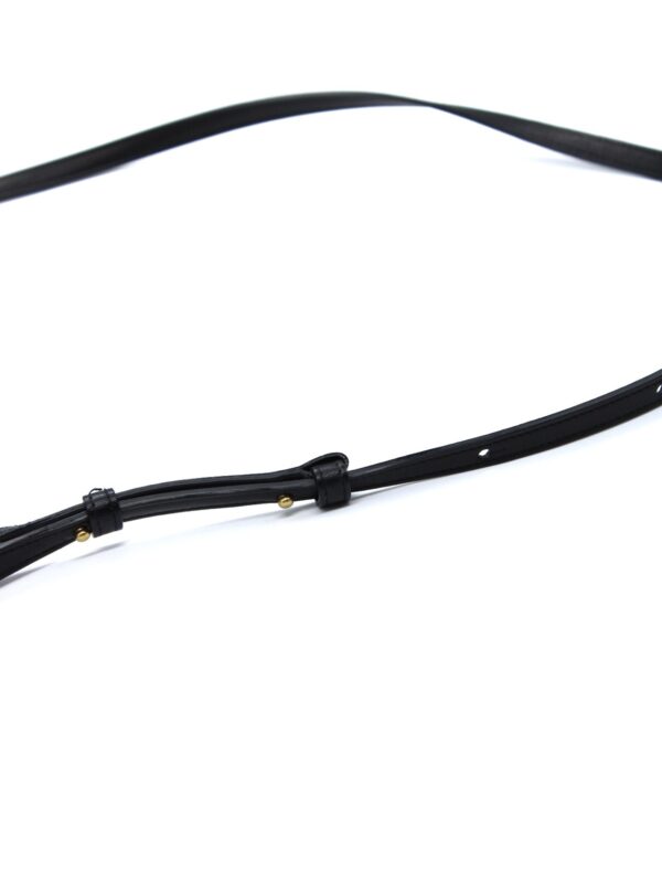 Tracolla Celine Trio in pelle nera