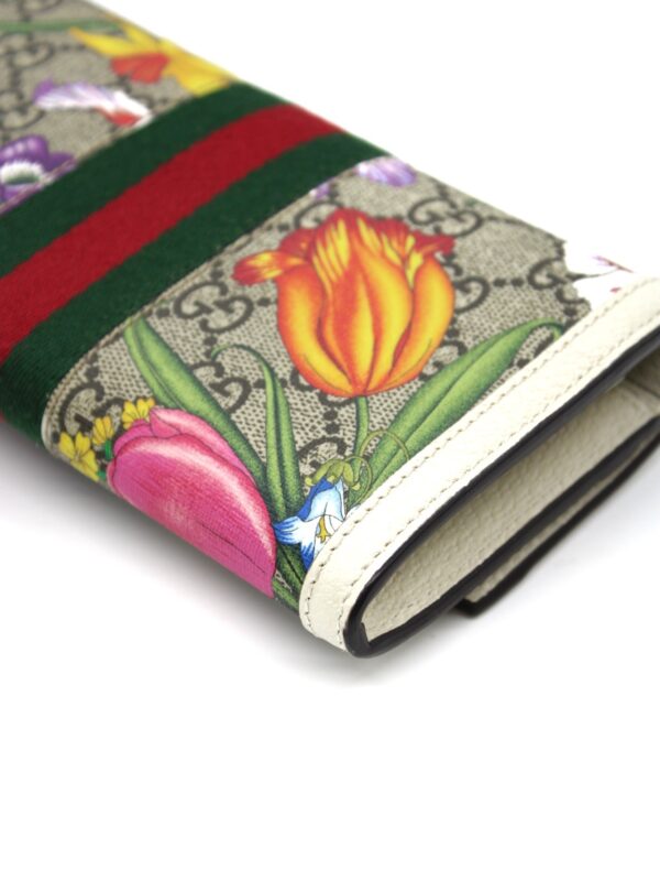 Portafoglio Gucci GG supreme Flora web