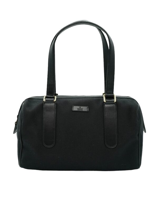 Bauletto Gucci Tessuto e Pelle Nero