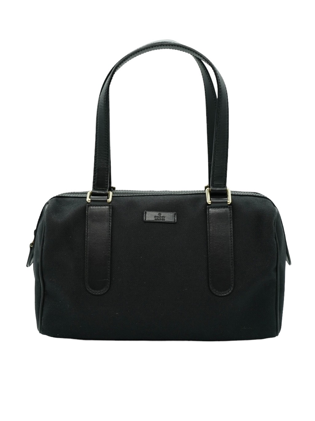 Bauletto Gucci Tessuto e Pelle Nero thumb