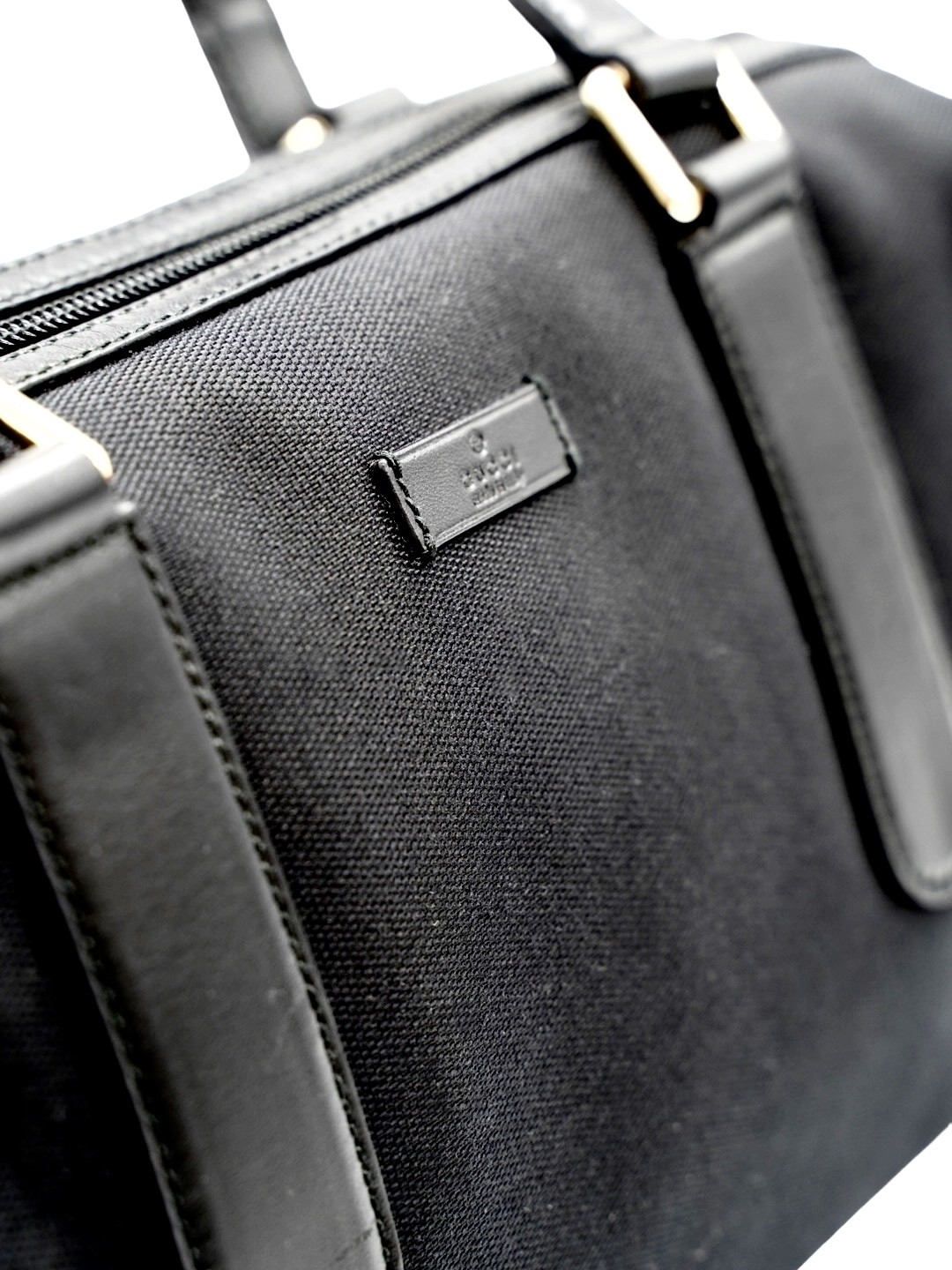 Bauletto Gucci Tessuto e Pelle Nero thumb