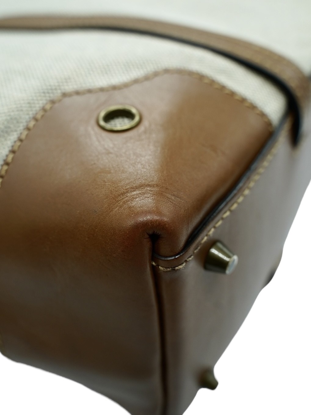 Shopper Burberry in Tela e Pelle con Pochette thumb