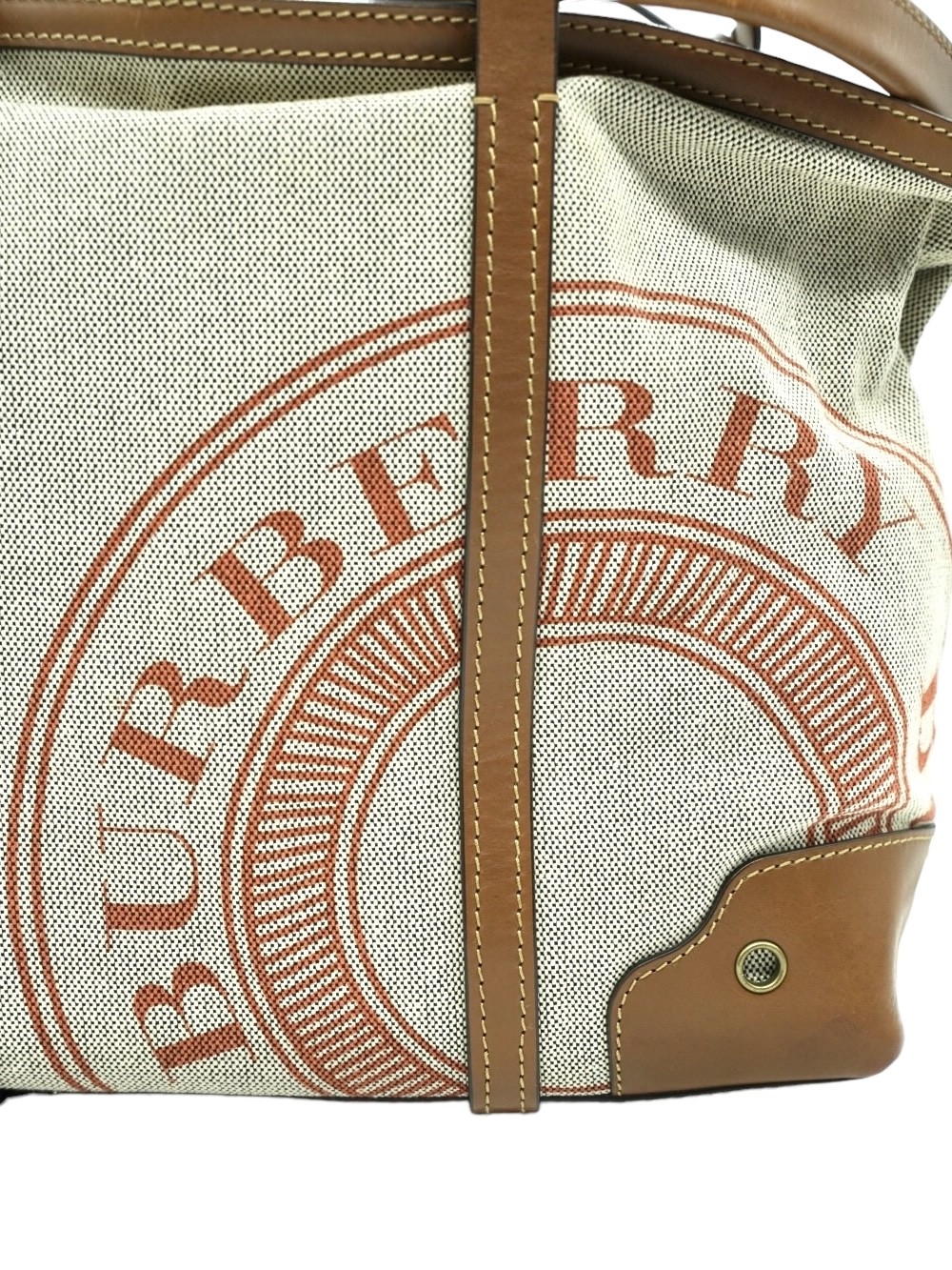Shopper Burberry in Tela e Pelle con Pochette thumb