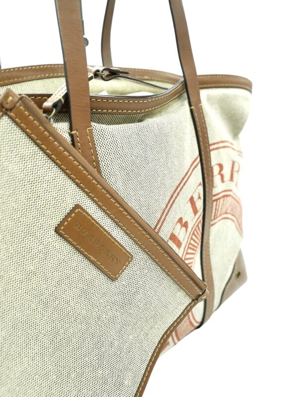 Shopper Burberry in Tela e Pelle con Pochette