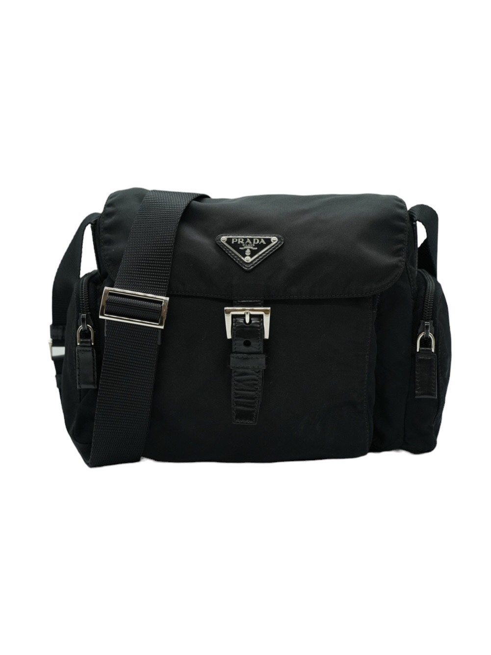 Prada Tracolla in Tela Vela Nera thumb