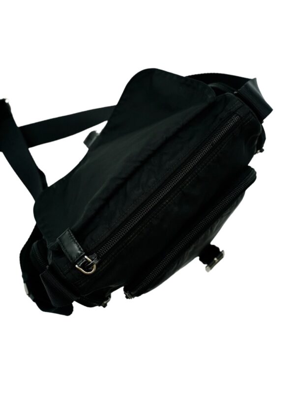 Prada Tracolla in Tela Vela Nera