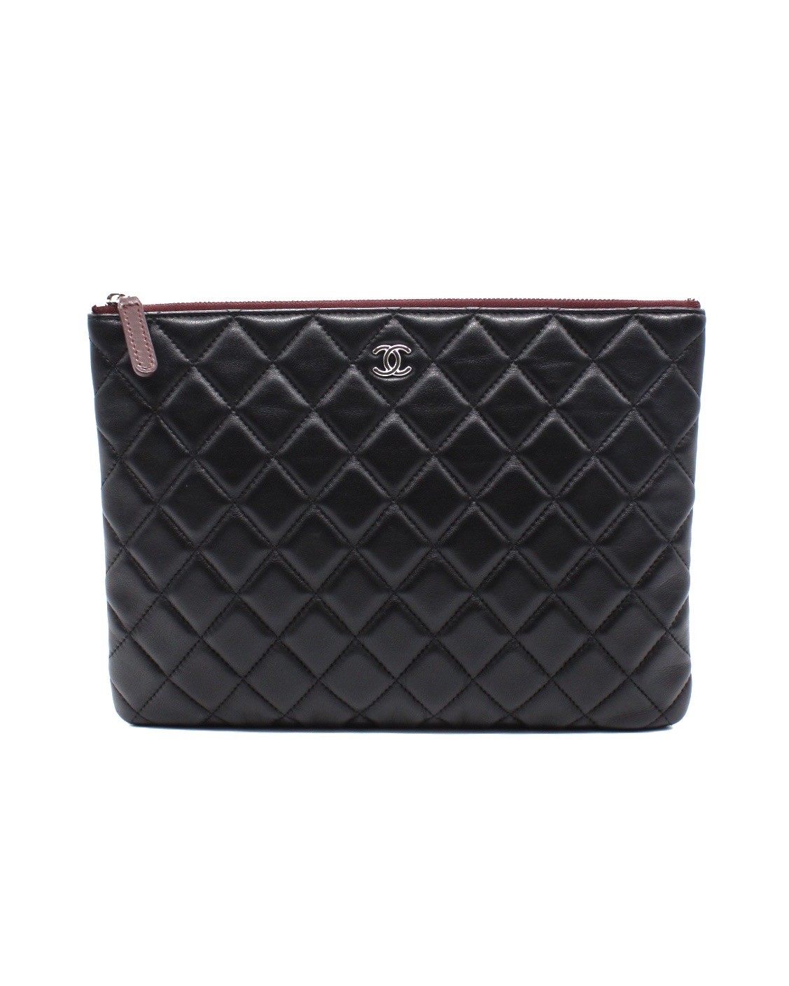 Pochette Chanel In Pelle Liscia Nera thumb
