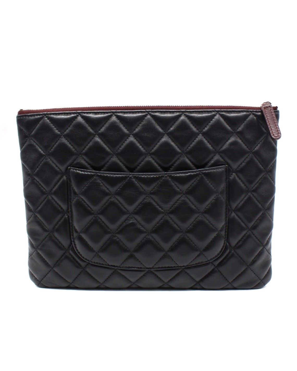 Pochette Chanel In Pelle Liscia Nera thumb
