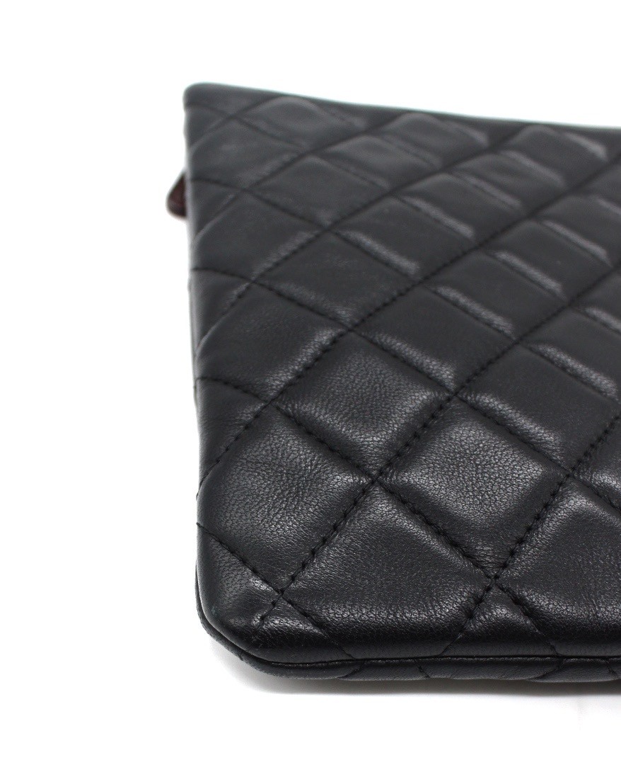 Pochette Chanel In Pelle Liscia Nera thumb