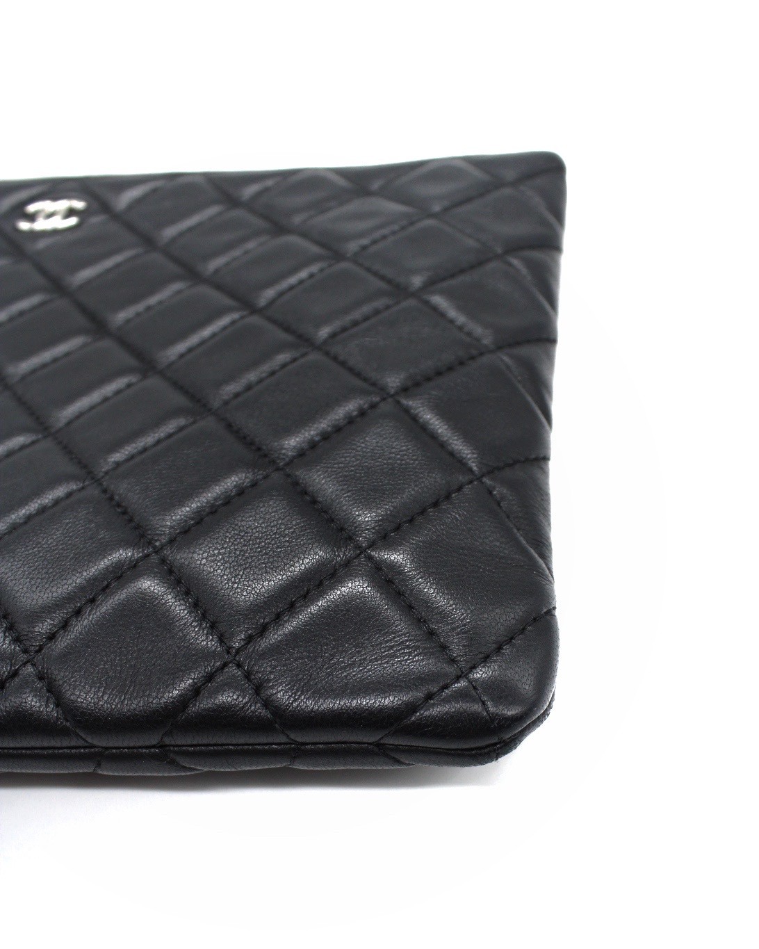 Pochette Chanel In Pelle Liscia Nera thumb