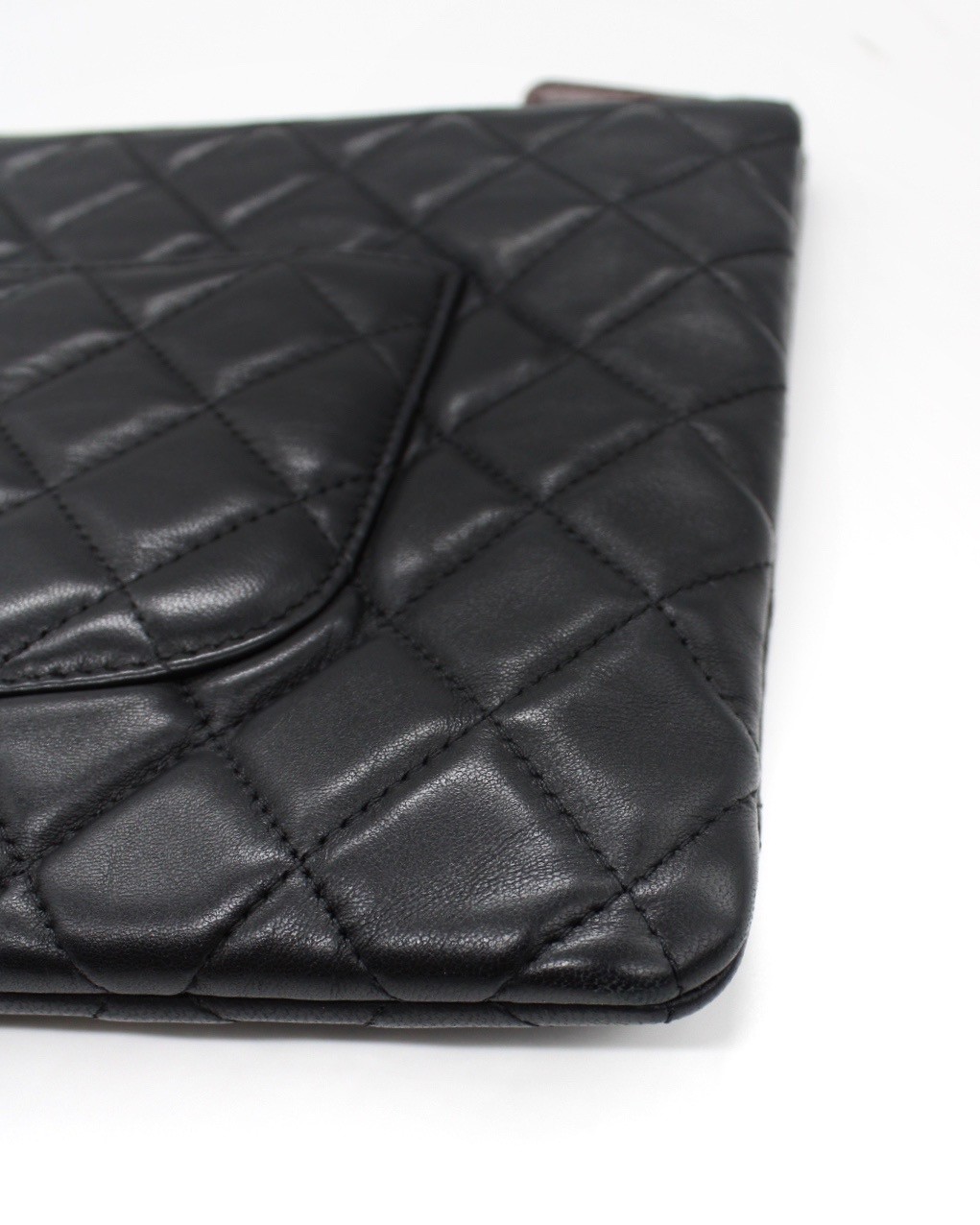 Pochette Chanel In Pelle Liscia Nera thumb