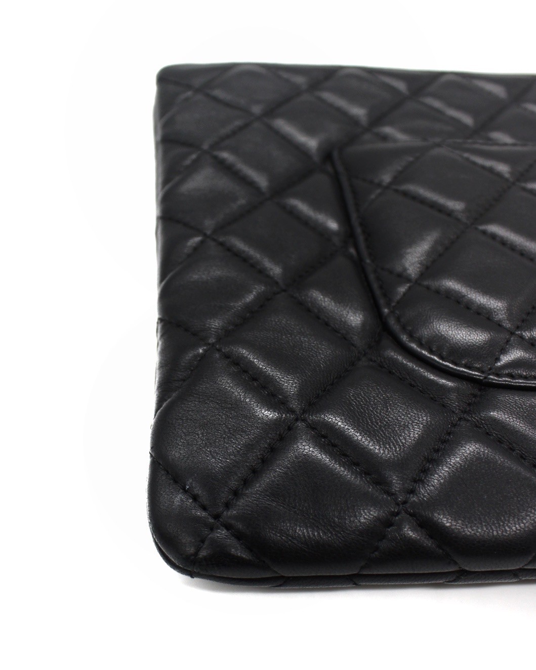 Pochette Chanel In Pelle Liscia Nera thumb